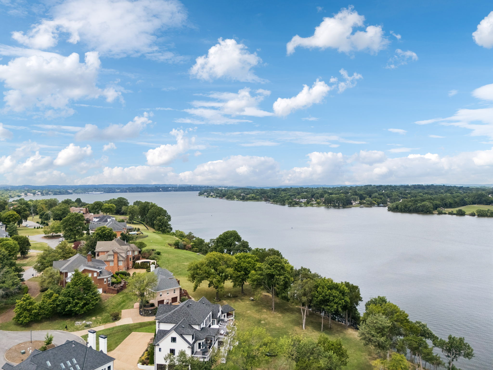 backyard view of old hickory lake
